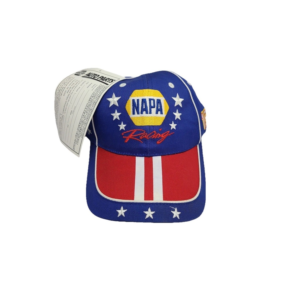 This is a vintage NAPA Racing #15 Michael Waltrip adjustable hat cap i
